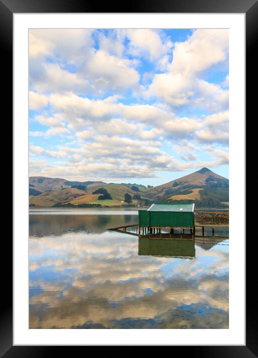 Boatshed at Hooper's Inlet, Framed Mounted Print by Kevin Hellon