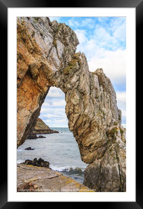 Natural archway Framed Mounted Print by Kevin Hellon