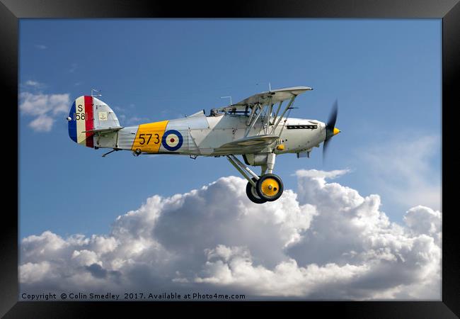 Hawker Nimrod I S1581/573 G-BWWK Framed Print by Colin Smedley