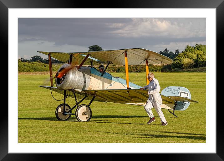 Sopwith Dove reproduction G-EAGA taxying Framed Mounted Print by Colin Smedley
