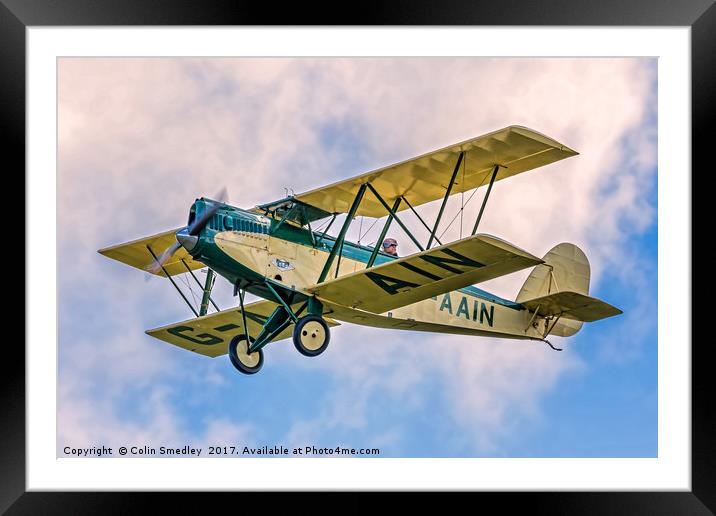 Parnall Elf II G-AAIN Framed Mounted Print by Colin Smedley