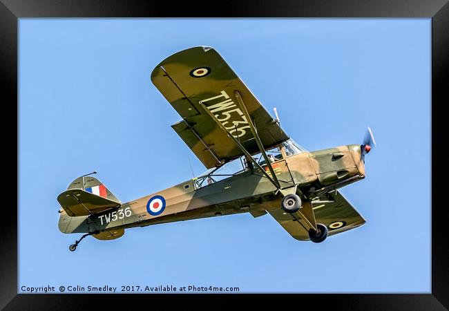 Auster AOP.6 TW536/G-BNGE Framed Print by Colin Smedley