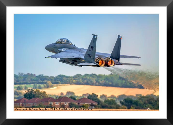 F-15E Strike Eagle 91-0315/LN  Framed Mounted Print by Colin Smedley