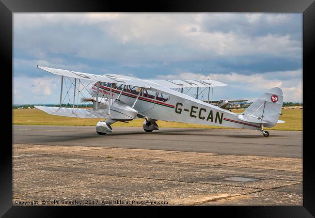 De Havilland DH84 Dragon G-ECAN Framed Print by Colin Smedley