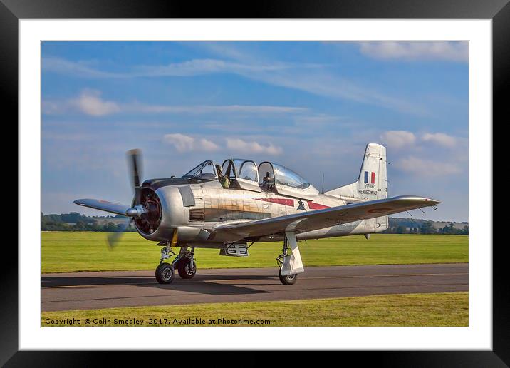 T-28S Fennec 51-7692 G-TROY Framed Mounted Print by Colin Smedley