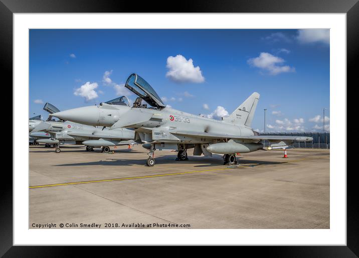 Eurofighter F-2000A Typhoon MM7293 36-33 Framed Mounted Print by Colin Smedley