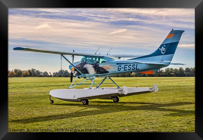Cessna 182R Skylane Amphibian G-ESSL Framed Print by Colin Smedley