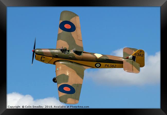 Miles Magister I P6382/C G-AJRS Framed Print by Colin Smedley