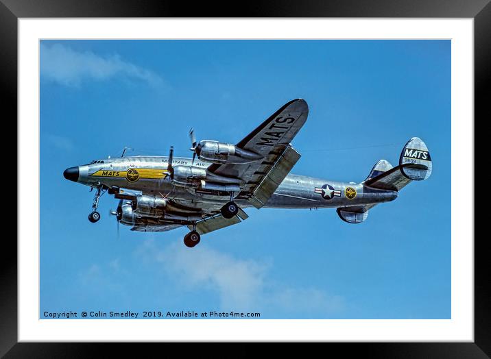 Lockheed C-121A 48-0609 Framed Mounted Print by Colin Smedley