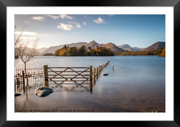 The Gate to Derwent Water Framed Mounted Print by Richard Jones