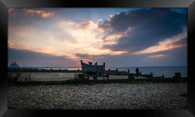 Whitstable evening Framed Print by Mike Lanning