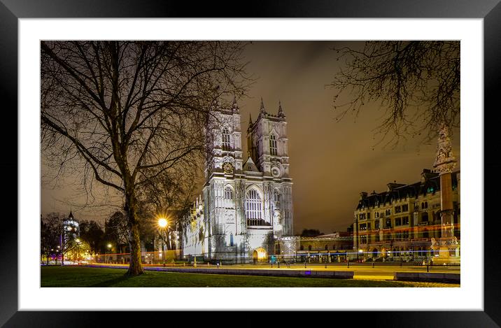 Westminster Abbey Framed Mounted Print by Mike Lanning