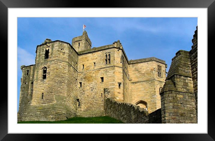 Warkworth Castle Keep Framed Mounted Print by Mike Lanning