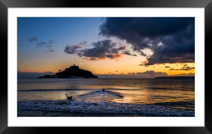 St Michael's Mount Framed Mounted Print by Mike Lanning