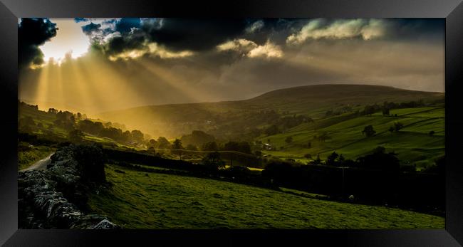 Swaledale dawn Framed Print by Mike Lanning
