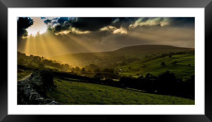 Swaledale dawn Framed Mounted Print by Mike Lanning