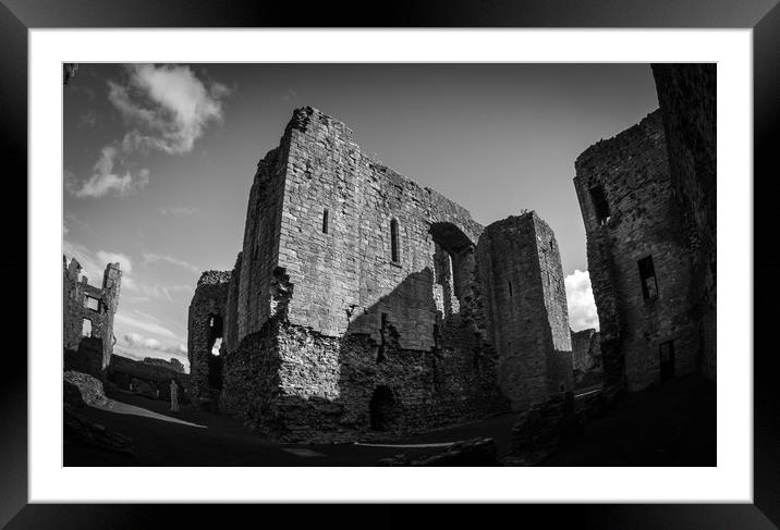 Middleham Castle Keep Framed Mounted Print by Mike Lanning