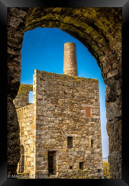 Wheal Peevor Engine House Framed Print by Mike Lanning