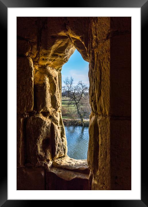 Castle Window Framed Mounted Print by Mike Lanning