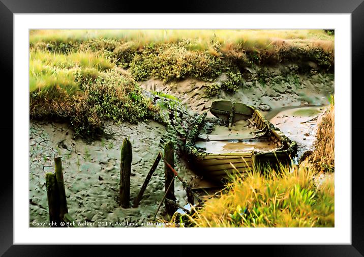 Too Long in the Mud Framed Mounted Print by Bob Walker
