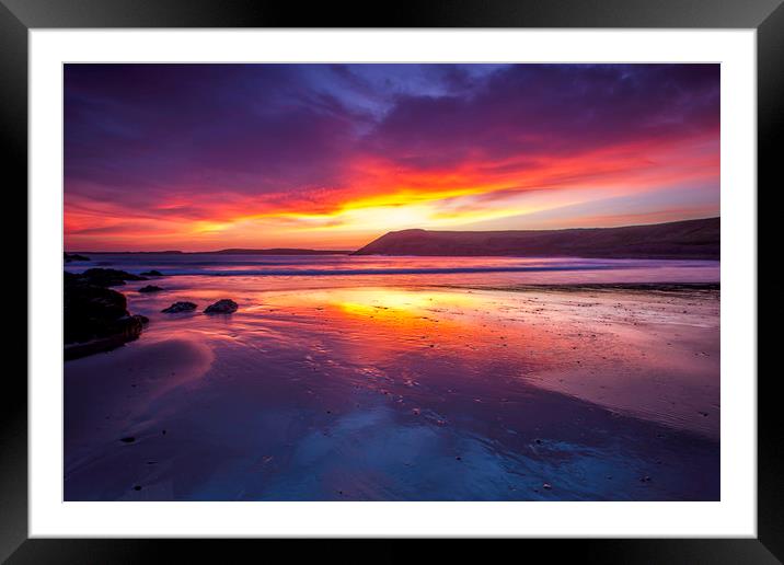 Sand of Fire Framed Mounted Print by Mal Spain
