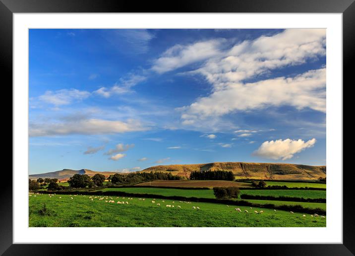 Brecon Beacons Framed Mounted Print by Mal Spain