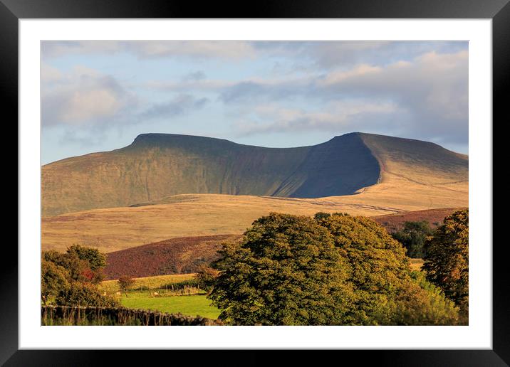 Pen y Fan Framed Mounted Print by Mal Spain