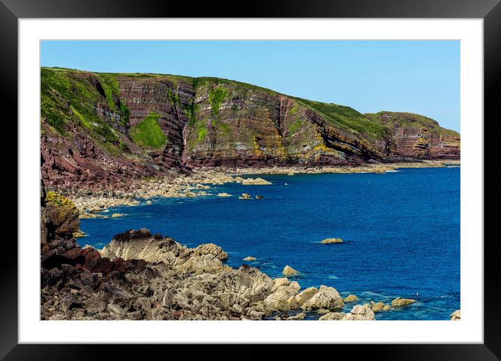 Stackpole Quay Framed Mounted Print by Mal Spain