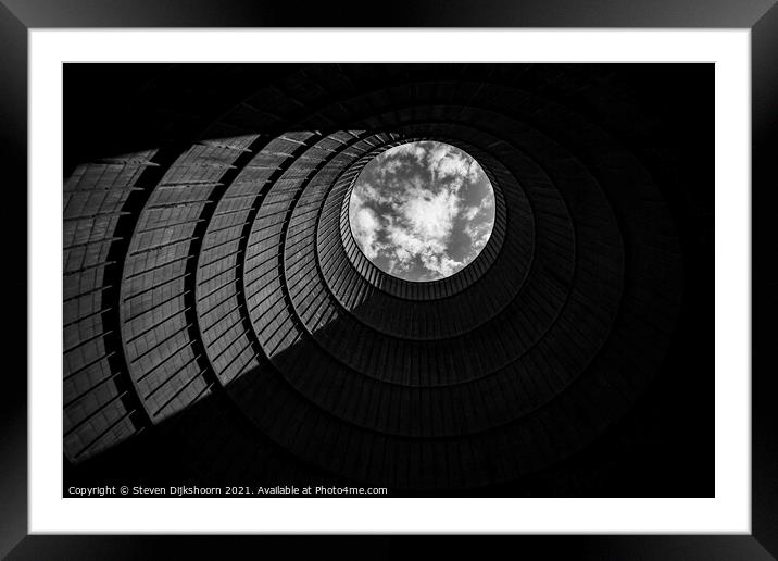 Architecture in black and white Framed Mounted Print by Steven Dijkshoorn