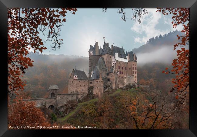 Fairy tale castle Eltz in Germany Framed Print by Steven Dijkshoorn