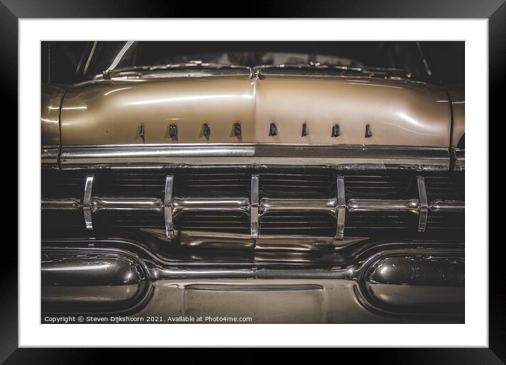 The old vintage car Imperial  Framed Mounted Print by Steven Dijkshoorn