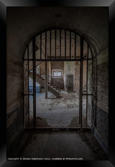 An abandoned prison Framed Print by Steven Dijkshoorn
