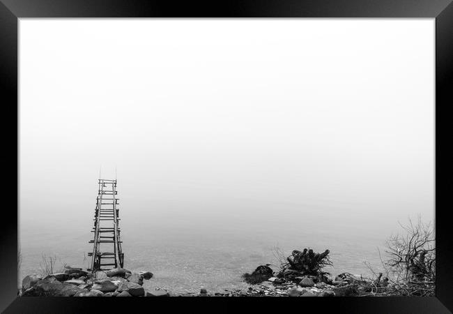 Mist on Loch lomond Framed Print by Darren Lowe