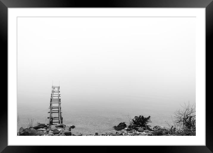 Mist on Loch lomond Framed Mounted Print by Darren Lowe