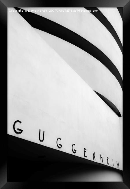 Guggenheim Museum Framed Print by David Michael Norton