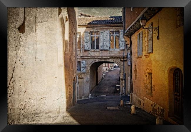 Early Morning Medieval Streets of Auch Framed Print by Nicholas Jones