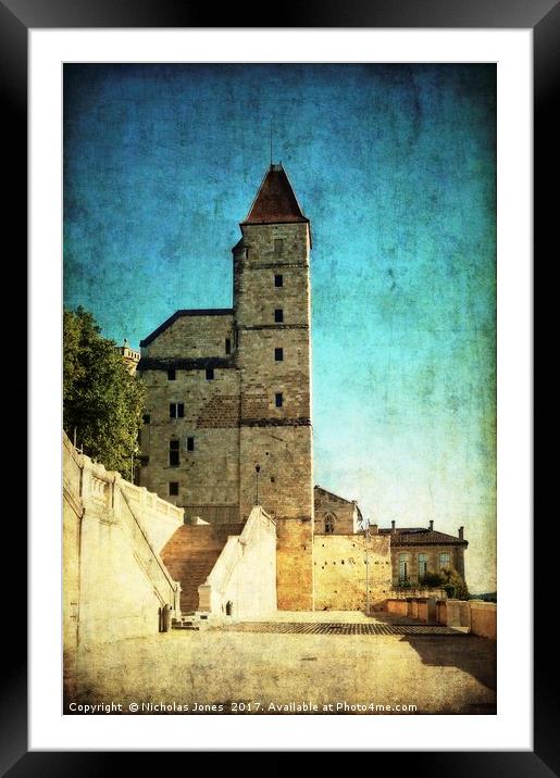 Tour d’Armagnac (Tower) in Auch, France  Framed Mounted Print by Nicholas Jones