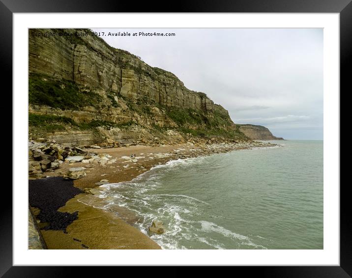 The Cliffs at Rock a Nore Hastings Framed Mounted Print by Lee Sulsh