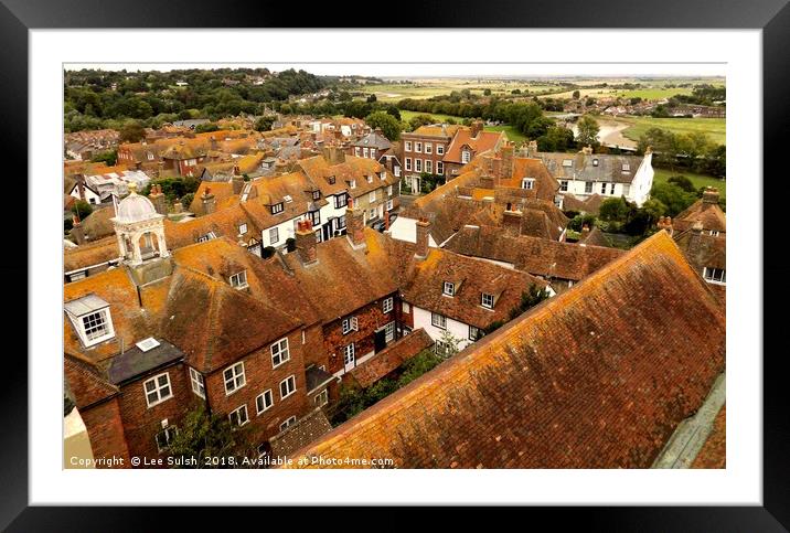 RYE TOWN Framed Mounted Print by Lee Sulsh