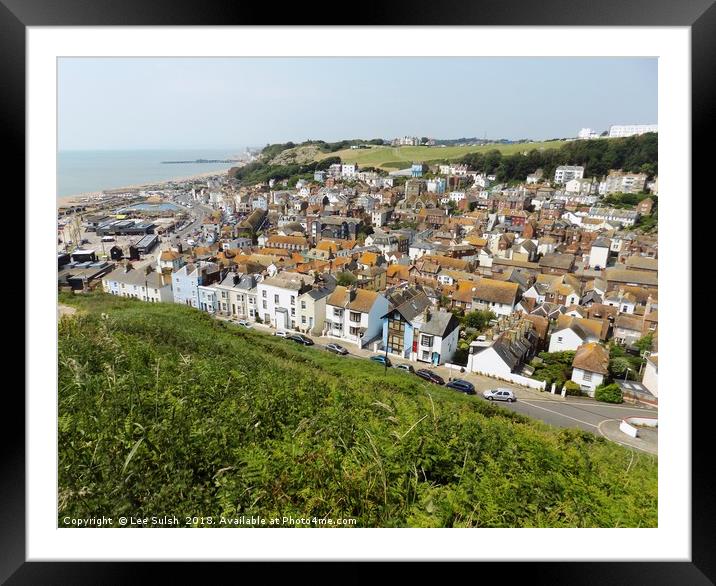 Hastings Old Town Framed Mounted Print by Lee Sulsh