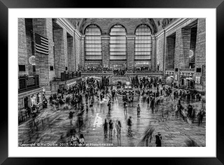A Busy Day at the Grand Framed Mounted Print by Mal Durbin