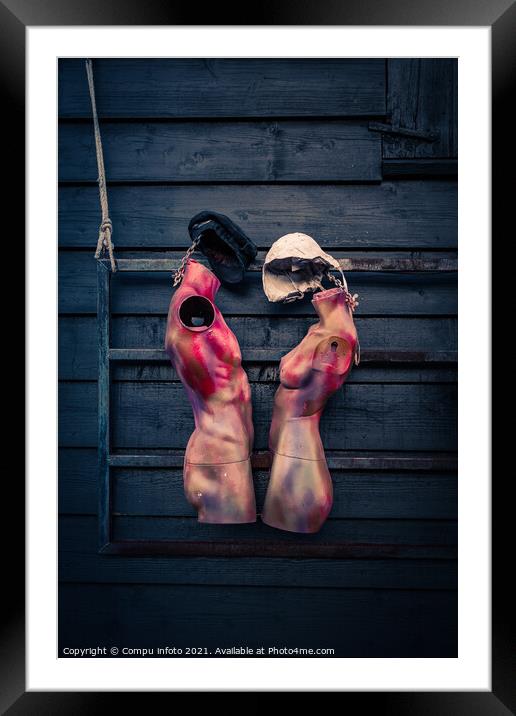 nude painted mannequins art Framed Mounted Print by Chris Willemsen