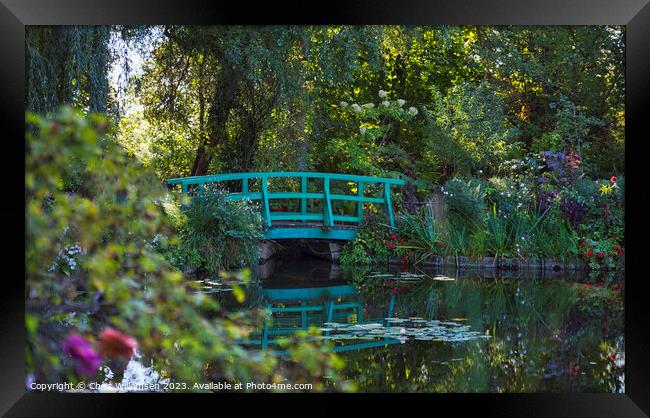 the pond in the garden of Monet in Giverny France Framed Print by Chris Willemsen