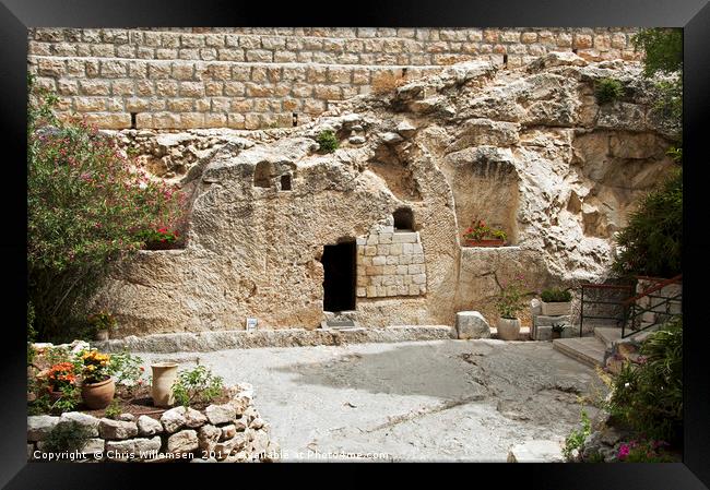 place of the resurrection of Jesus Christ  Framed Print by Chris Willemsen