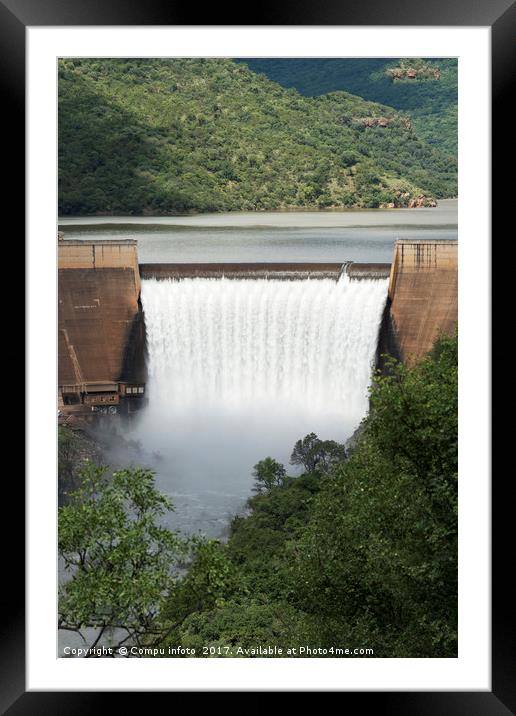 the swadini dam near the blyde river Framed Mounted Print by Chris Willemsen