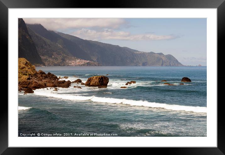 the northern coastline of madeira Framed Mounted Print by Chris Willemsen