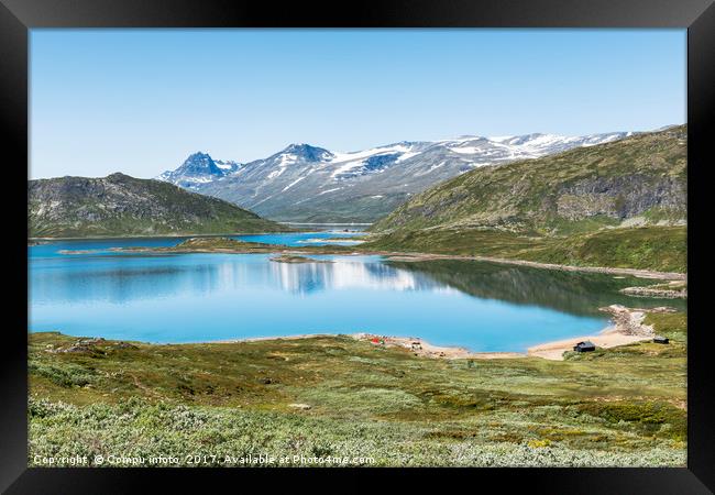 lake in national park in norway Framed Print by Chris Willemsen
