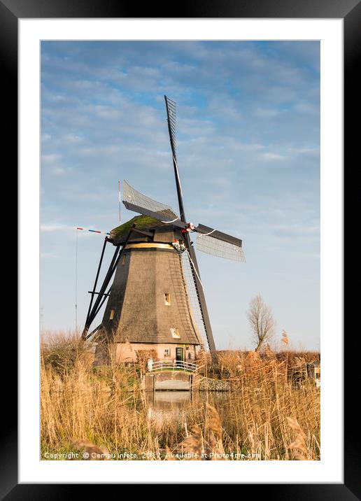 windmills in Kinderdijk Holland Framed Mounted Print by Chris Willemsen