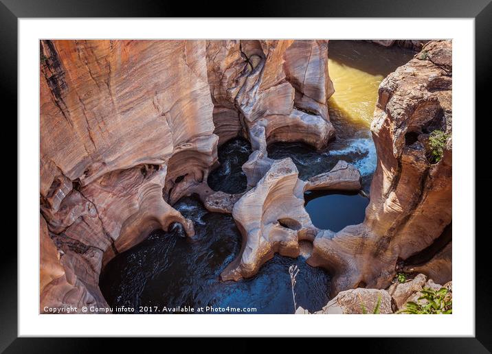 Bourkes Luck Potholes   Framed Mounted Print by Chris Willemsen