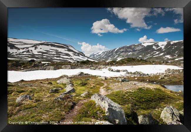 gamle strynefjellsvegen in norway Framed Print by Chris Willemsen